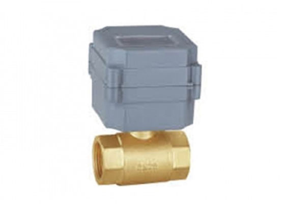 3 Way Motorized Valve , With DC Actuator Motor 1.6 Mpa 3 Way Water Valve